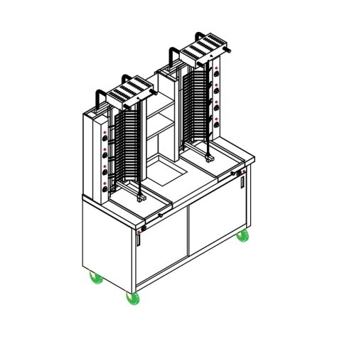 ماكينة شاورما غاز