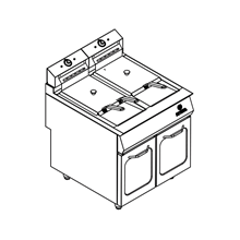 Double Tank Electric Fryer