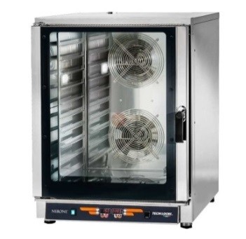 Electric convection oven with steam