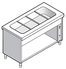 4-pan Bain Marie